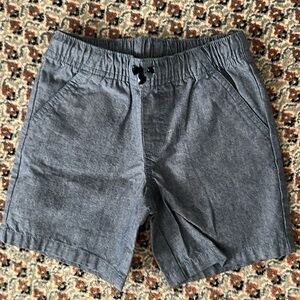 NWT Cat&Jack Blue Chambray 100% Cotton Shorts Size 4T